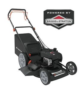 lot 40000 image: Yard Force YF22-3N1SP Self-Propelled Lawn Mower -150cc Briggs & Stratton Engine, 22 Steel Deck, 3-in-1 Cutting System, Single-Lever Height Adjustment, Compact Fold Handle- Retail $549