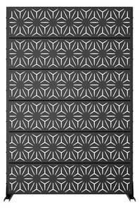 lot 40003 image: Screen Privacy Black Metal Outdoor Pricacy Screen SKU SYJ-GE040193 1830x1200 (See Details)-Retails $179