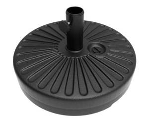 lot 40006 image: Abble 48.5Lbs Water Filled Umbrella Base Black (Base Only)
