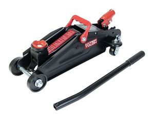 lot 40010 image: Hyper Tough T82011W Trolley Jack, Work for Sedan and Coupe, 2 Ton Black
