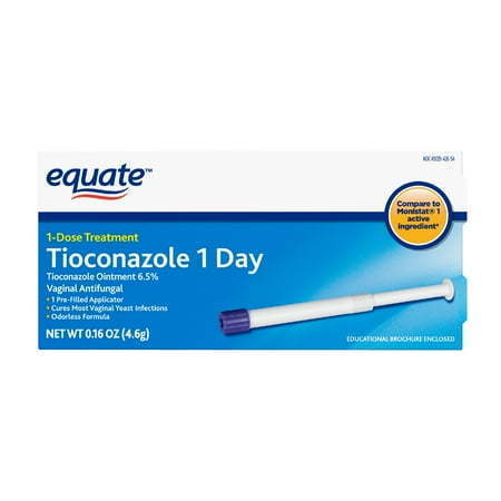 lot 35296 image: Equate Tioconazole 1-Day Treatment Vaginal Antifungal  4.6 Gram