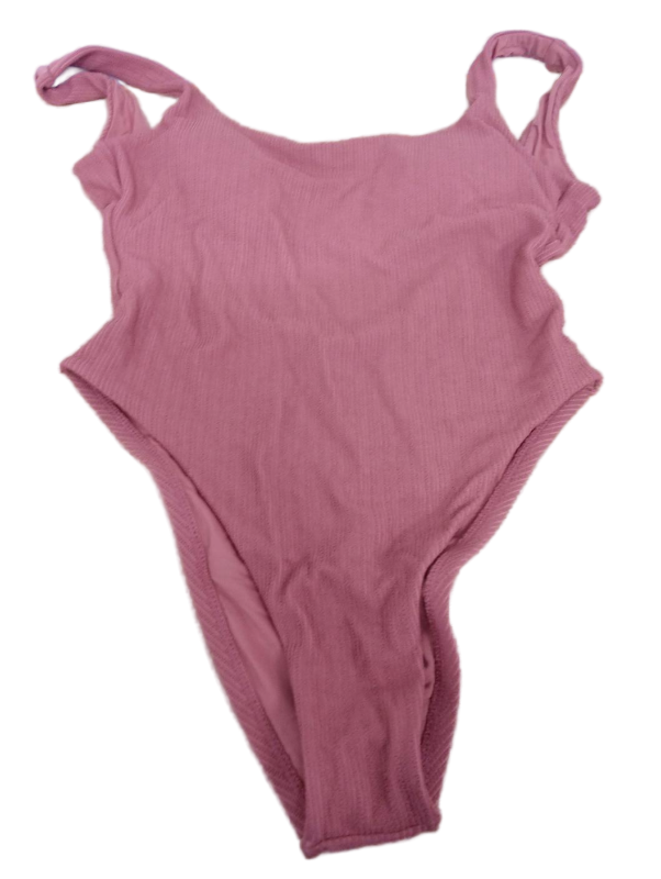 lot 38285 image: Vitamin A Pink Ribbed One Piece Swimsuit -Size L