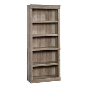 lot 36168 image: Better Homes & Gardens Glendale 5 Shelf Bookcase, Rustic Gray Finish - Retail $160