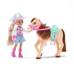 lot 36171 image: Hey Bestie Bendable Fashion Doll & Toy Horse Set (5.5-inch)  Blonde Hair & Brown Eyes  Ages 3 & Up (HORSE ONLY)