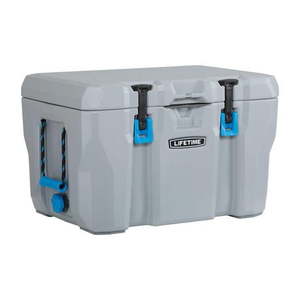 lot 36206 image: Lifetime New 55 Qt. Capacity High Performance Polyethylene Cooler Light Gray (90949) - Retail $109
