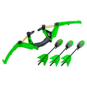 lot 37202 image: Zing Air Storm Z-tek Bow, Green High-Powered Outdoor Archery Set for Action-Packed Fun and Precision Shooting (only two arrows included)