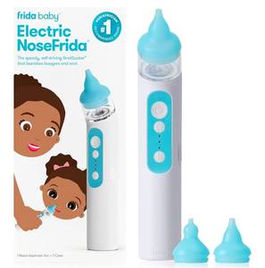 lot 38897 image: Frida Baby Electric NoseFrida Nasal Aspirator for Baby, Nose Sucker for Baby & Toddler, Upgraded Nasal Aspirator for Congestion  Allergy Relief with 3 Suction Levels, 2 Silicone Tips, USB