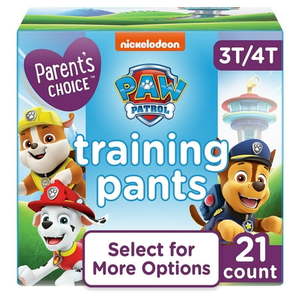 lot 38904 image: Parents Choice Boys Training Pants  3T4T 21 Count
