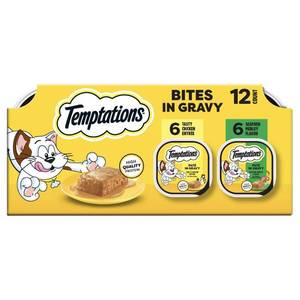 lot 38937 image: Temptations Pate in Gravy Seafood and Chicken Flavor Wet Cat Food - 10ct (BEST BY 02172028)