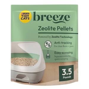 lot 38952 image: Tidy Cats Breeze Original Pellets Stand Up Pouch Unscented Cat Litter - 3.5lbs