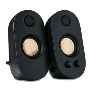lot 40030 image: onn AC Powered Computer Speakers with Volume and Bass Controls 7.32 height