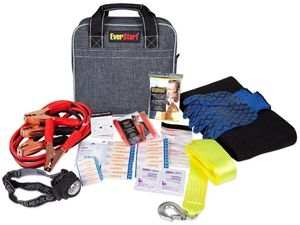 lot 40056 image: EverStart Deluxe Safety Kit, Emergency, Roadside Assistance, Booster Cables