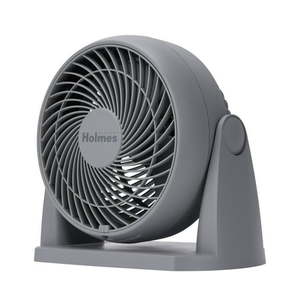 lot 40057 image: Holmes Blizzard 3-Speed Air Circulator Fan  90° Adjustable Tilt  Removable Grill  Gray