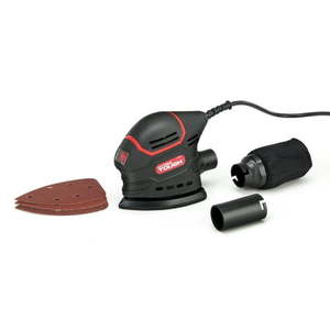 lot 40058 image: Hyper Tough 1.5 Amp Corded Detail Sander with Dust Bag  Vacuum Hose Adapter & 3 Sanding Sheets