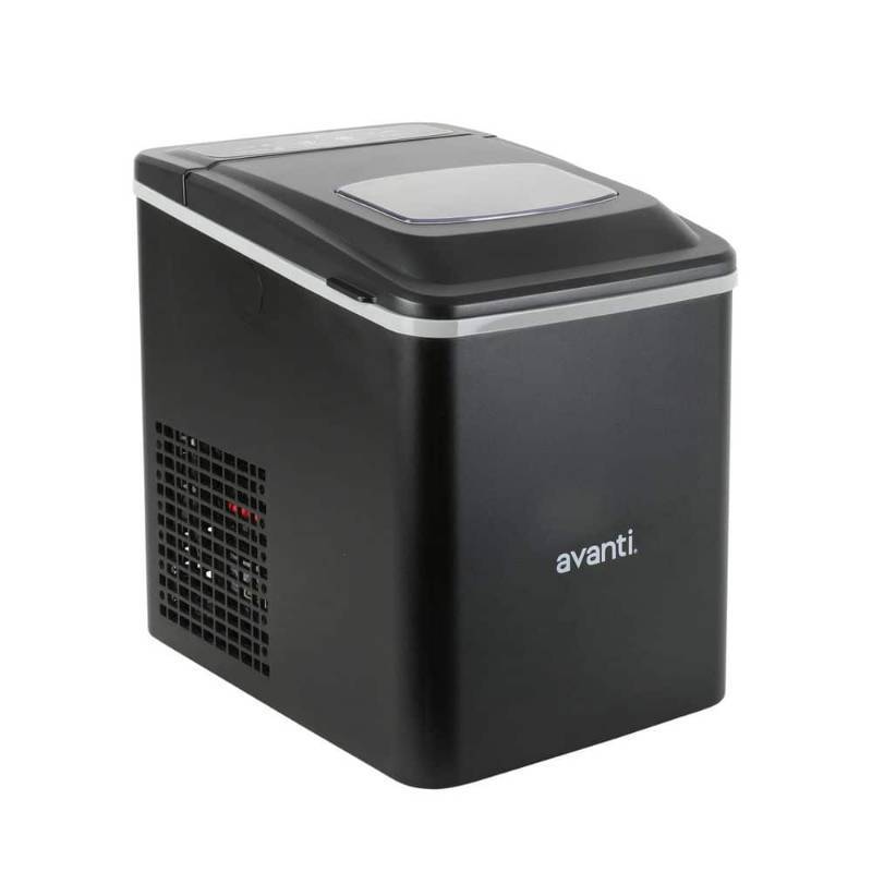 lot 37014 image: Avanti Mighty Ice Countertop Bullet Ice Maker  in Black, 26lb - Retail $140