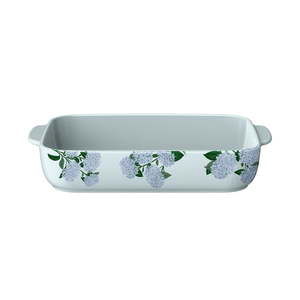 lot 36227 image: Beautiful 9x13 Stoneware Baking Dish Hydrangea Floral by Drew Barrymore