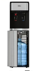 lot 36247 image: Brio Bottom Load Water Cooler Dispenser for 5 Gallon Bottles Paddle Dispensing, CLBL320SCP - Retail $134