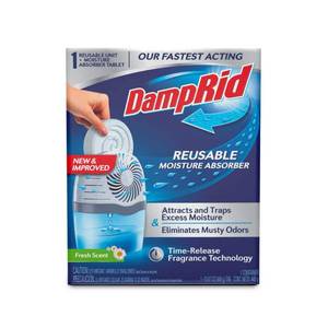 lot 36251 image: DampRid Reusable Moisture Absorber with Drop-In Tablet Fresh Scent 15.8 oz.