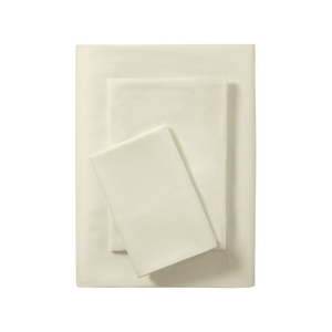 lot 36256 image: Mainstays Basic Value Recycled Microfiber Bed Sheet Set -Twin- Ivory 3 Piece