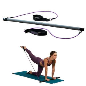 lot 36261 image: Gaiam Pilates Bar Kit 1 Bar with 2 Resistance Cords Exercise & Fitness Accessories 1 set