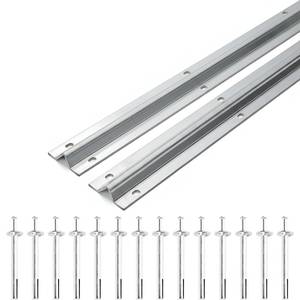 lot 37208 image: V Track (3FT 3), Galvanized Inverted Track for Sliding Rolling Chain Rack Driveway Gate,Railing Track Door, Sliding Car Entry Door, Rolling Driveway Gate (3 Included) -Retail $150