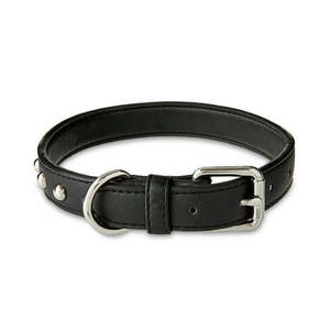 lot 38992 image: Vibrant Life Studded Leather Fashion Dog Collar Black  -Size Medium
