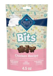 lot 38995 image: Blue Buffalo Easter Bits Soft & Chewy Dog Treats, Chicken, 4.5oz Bag, (BEST BY MARCH 03, 2027)