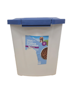 lot 38998 image: Vibrant Life Medium Pet Food Storage Container 10 LB Capacity (See Details)