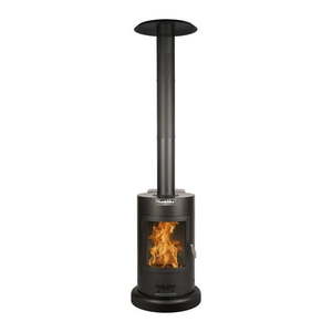 lot 40071 image: Muskoka 84 High 75 000 BTU Black Steel Wood Pellet Patio Heater - Retail $298