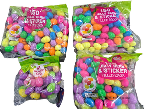 lot 40093 image: Galerie 495 Jelly Bean and Sticker Filled Easter Eggs (BEST BY OCTOBER 15TH 2027)