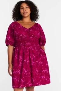 lot 41013 image: Terra and Sky Womens Plus Mini Cinched Waist Dress, Size 3x