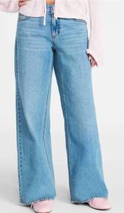 lot 41024 image: No Boundaries Mid Rise Baggy Jeans, Inseams, Womens -Size 20