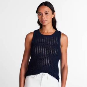 lot 41025 image: TIME AND TRU Navy Blue VestTop Size Medium (8-10)