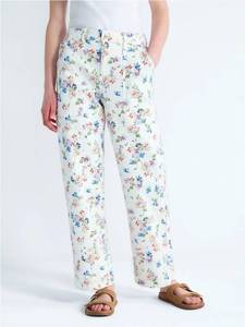 lot 41030 image: Free Assembly Womens Floral Pants with Chop Pockets, Size XXL (20)