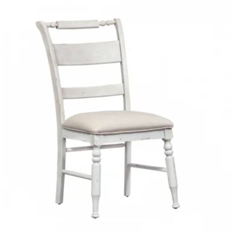 lot 33708 image: Liberty Furniture Harvest Home Slat Back White Side Chair 2 Pack - Retail $200