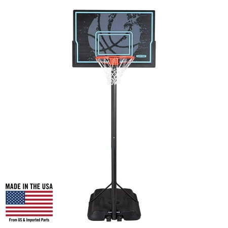 lot 33714 image: Lifetime 44-Inch Impact Portable Basketball Hoop with Telescoping Adjustment & Classic Rim  Model 90759-Outdoor Play - Retail $125