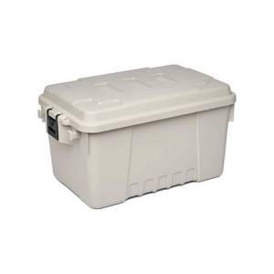 lot 36265 image: Plano Sportsmans Trunk Smoke 14-Gallon Lockable Storage Box