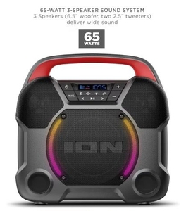 lot 36268 image: ION Audio Pathfinder Go Portable Speaker - Black - Retail $54