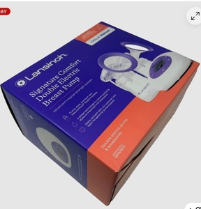 lot 36273 image: Lansinoh Signature Pro Double Electric Portable Breast Pump White (See Details) - Retail $70