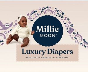 lot 40118 image: Millie Moon Luxury Diapers, Size 3, 40 Count
