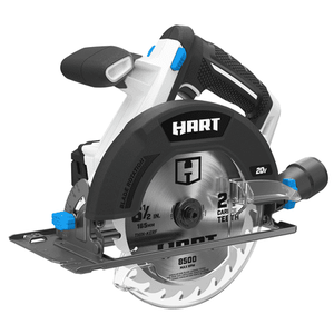 lot 40120 image: HART 20-Volt 6-12-inch Battery-Powered Circular Saw (Battery Not Included, NO BLADE - Retail $59