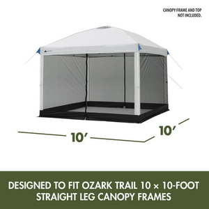 lot 40124 image: Ozark Trail Zippered Canopy Mesh Curtain Accessory