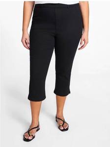 lot 41039 image: Terra & Sky Womens Plus Pull On Jegging Capri Pants with Control Panel, Size 2x (20w-22w)