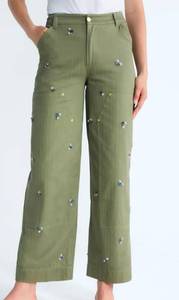 lot 41048 image: Free Assembly Womens EMB MR CARPENTER PANTS, Size 8