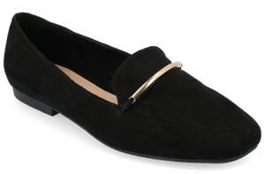 lot 41074 image: Journee Womens Wrenn Slip On Square Toe Loafer Dress Flats -Size 9