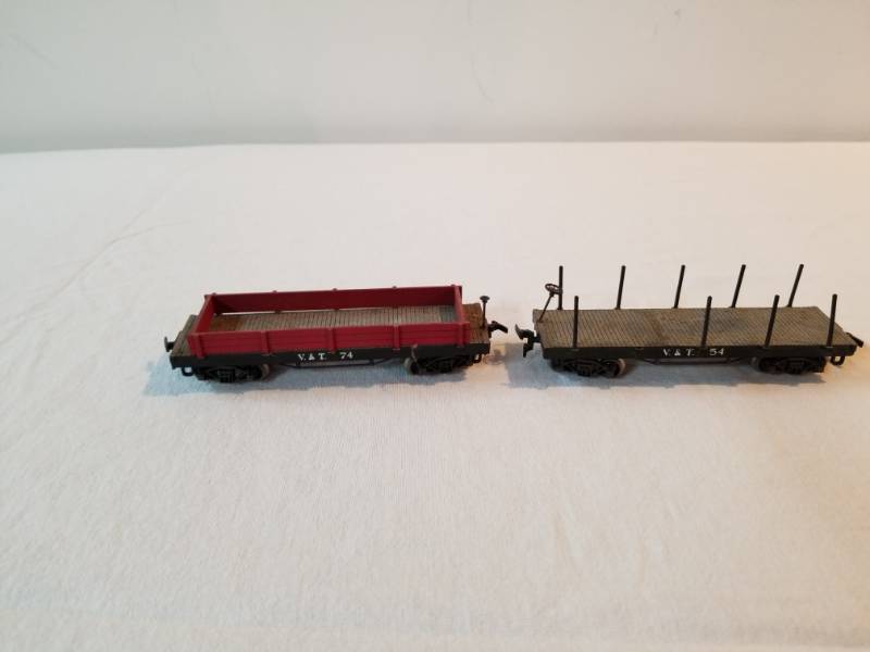 lot 7403 image: HO Scale Train V&T74 and V&T54 Cars Fully Functioning