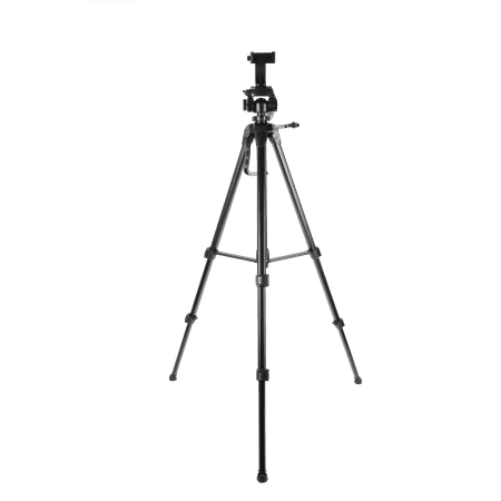 lot 38397 image: onn. 67-inch Tripod with Smartphone Cradle for DSLR Cameras  Smartphones and GoPro Action Cameras