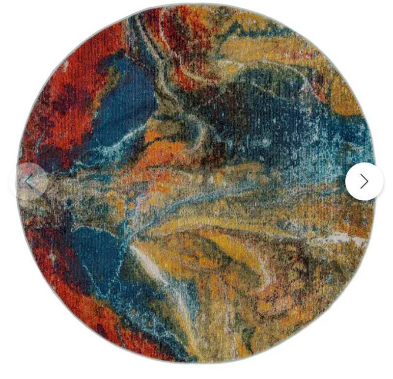 lot 37066 image: Haerfest Round Rug 33 (PeruInto My Thoughts) - Retail $69