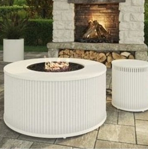 lot 39024 image: My Texas House Gas-Burning Firepit 2 Piece Set - Retail $180
