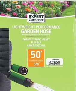 lot 40139 image: Expert Gardener Lightweight Performance 50 ft Garden Hose